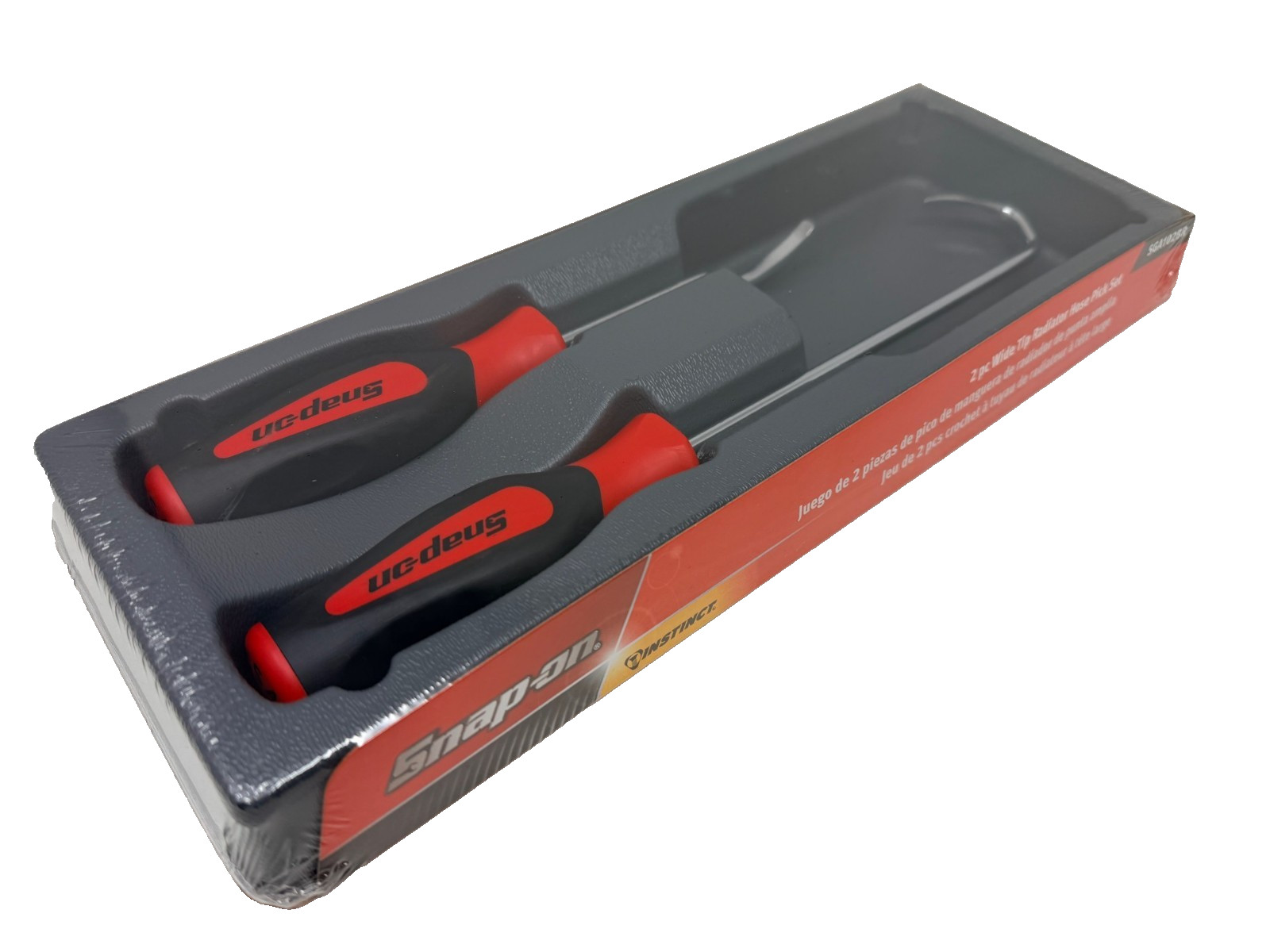 New Snap-on Tools Soft Grip Wide Tip Radiator Hose Pick Set SGA102BR Red Black