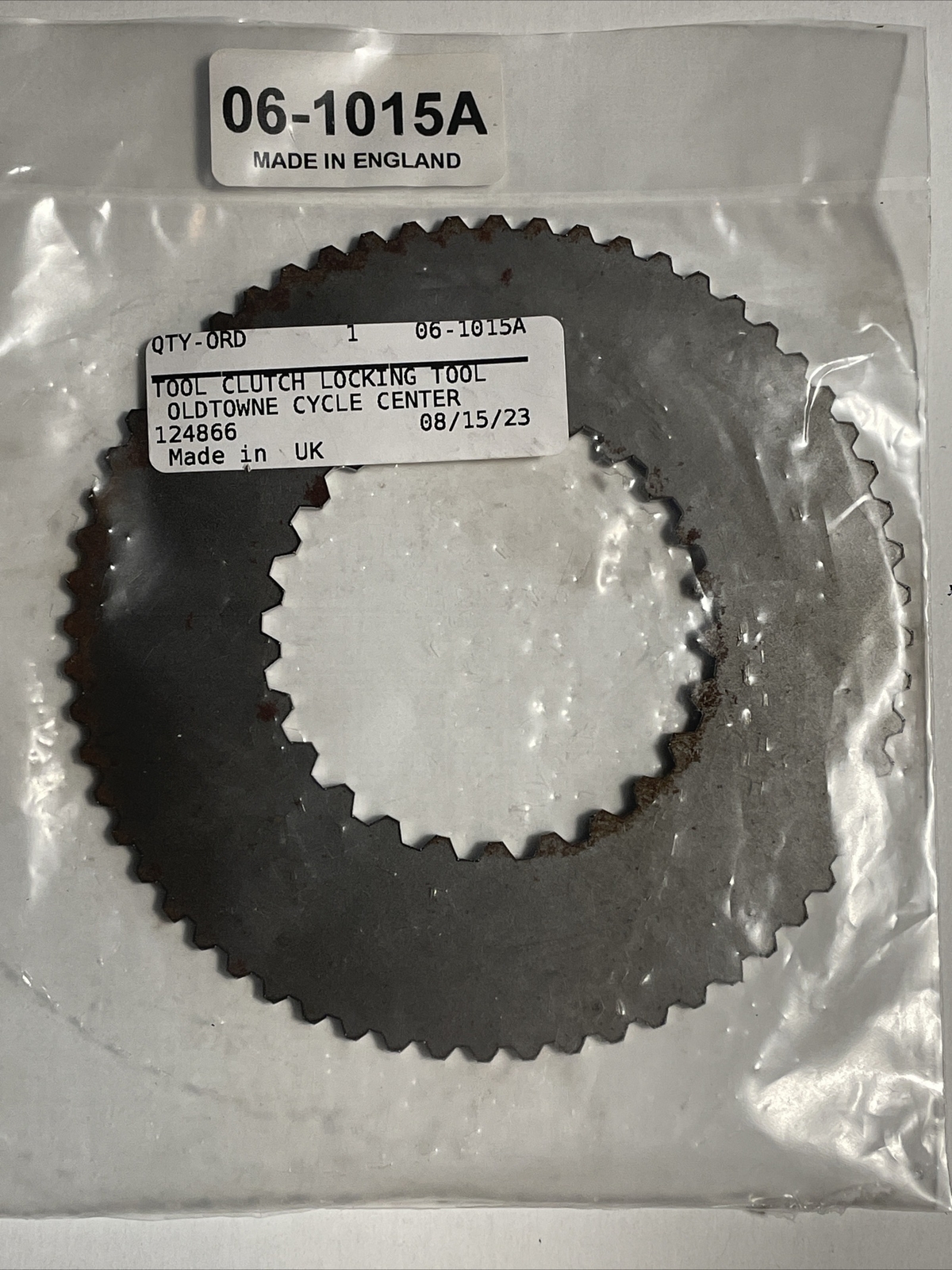 NORTON 06-1015 CLUTCH LOCKING TOOL 750 850 COMMANDO 1968-75 U.K. MADE