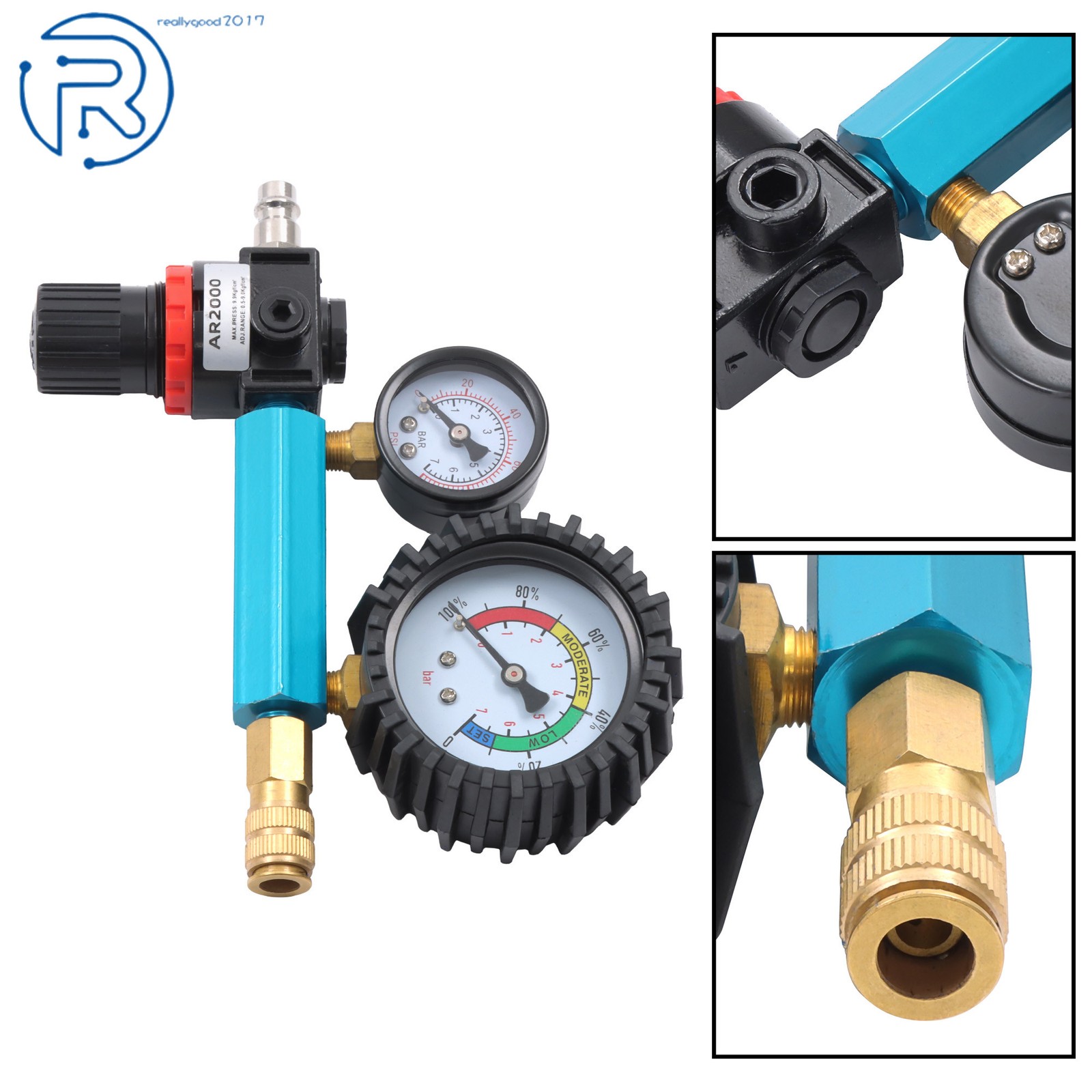 46PCS Petrol Diesel Engine Compression Tester Kit Leak Down Diagnostic Tool Kit