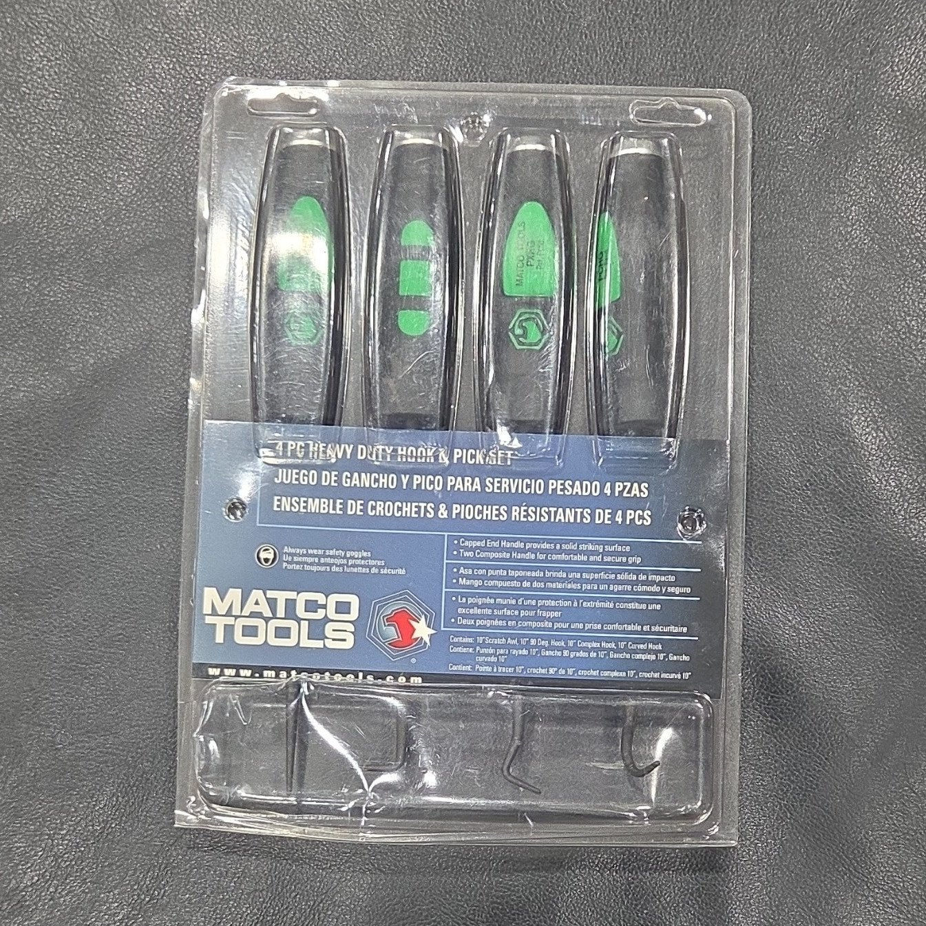 4 PC Heavy Duty Hook & Pick Set Matco Tools.