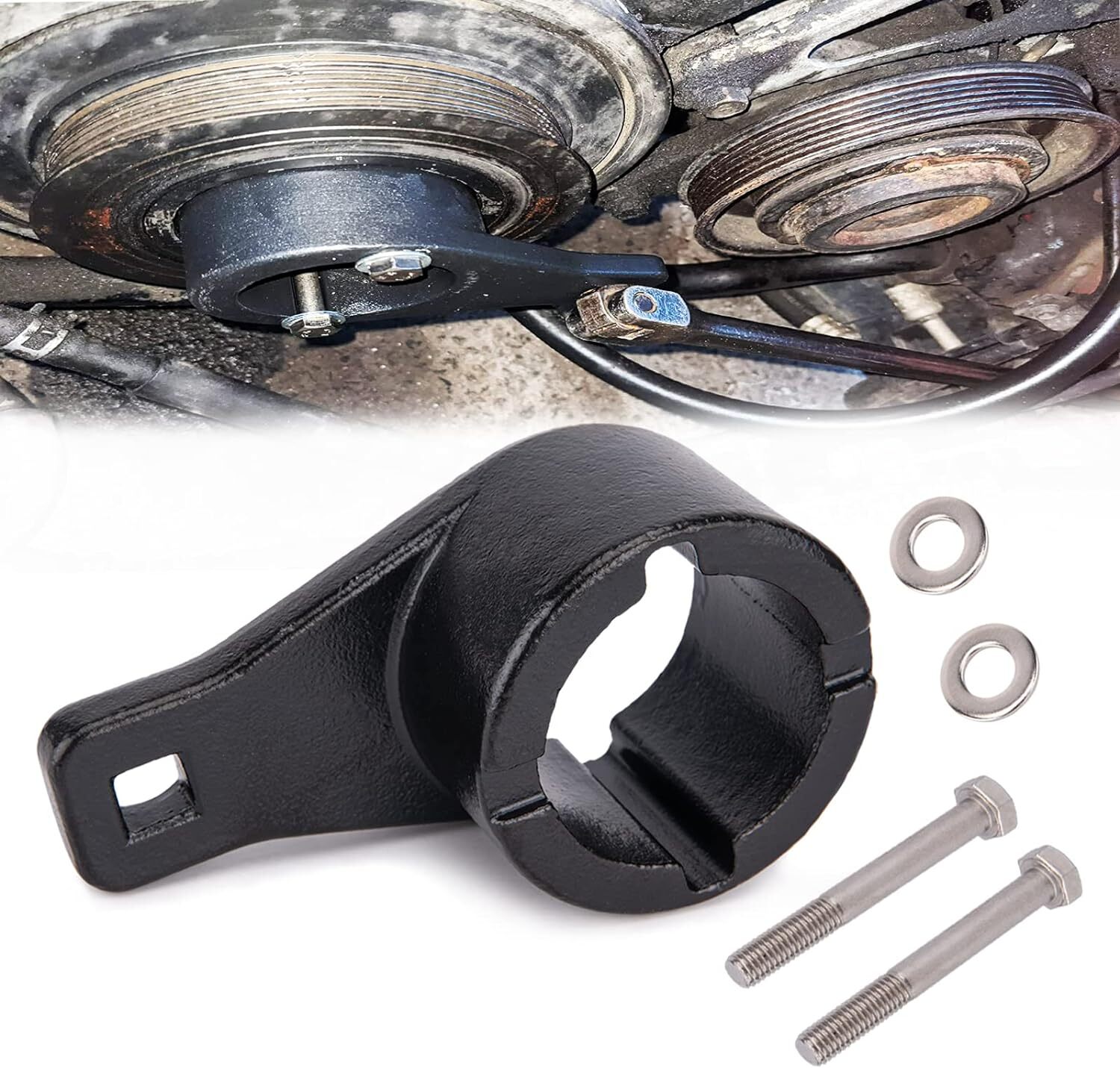 Harmonic Damper Pulley Holding Tool Kit Crankshaft Crank Holder For Toyota Lexus