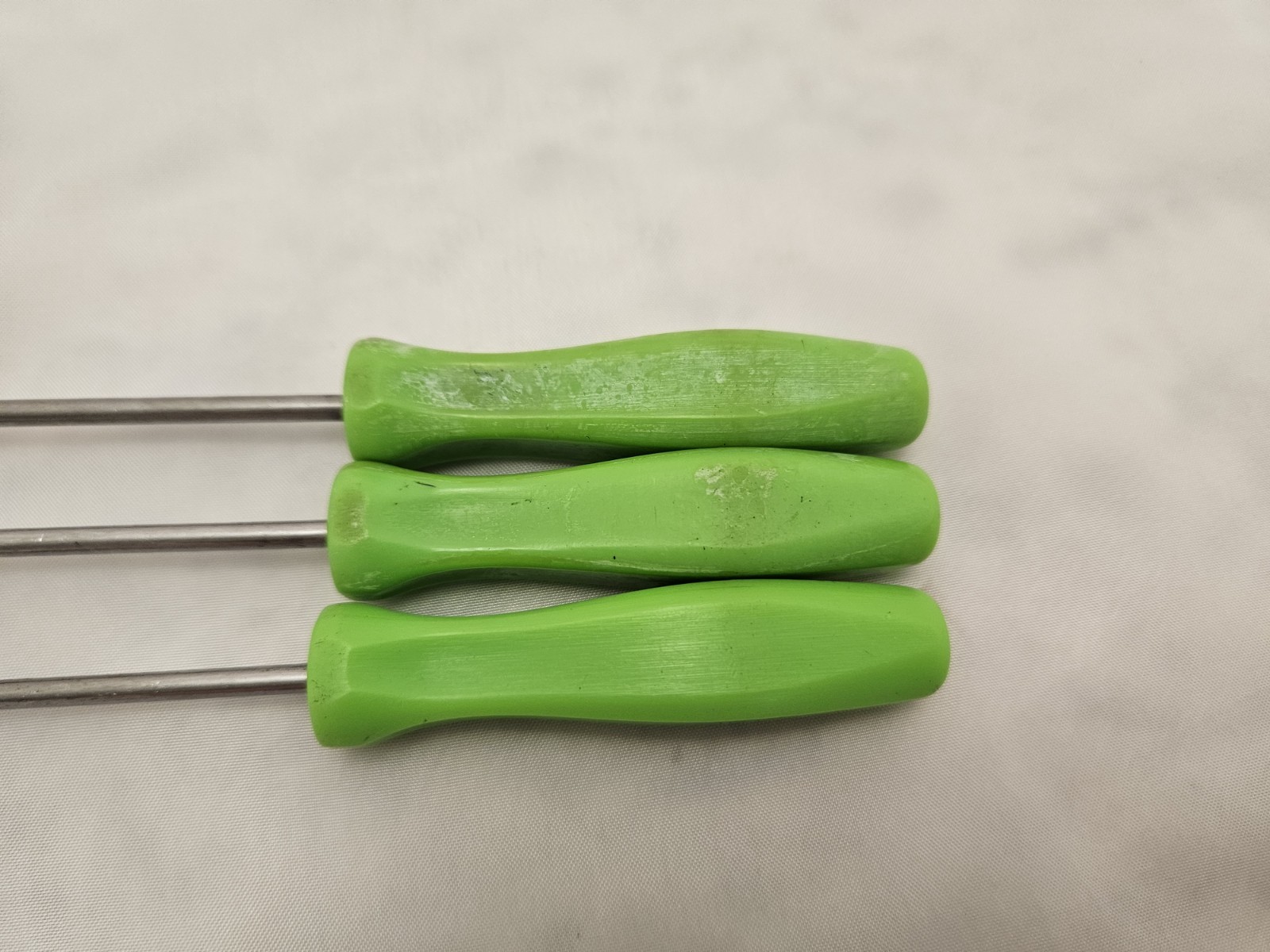 Snap-on 3Pc Mini Hook Pick Set Green Hard Handle USA 3ASHA 3ASH45A 3ASH90A TB