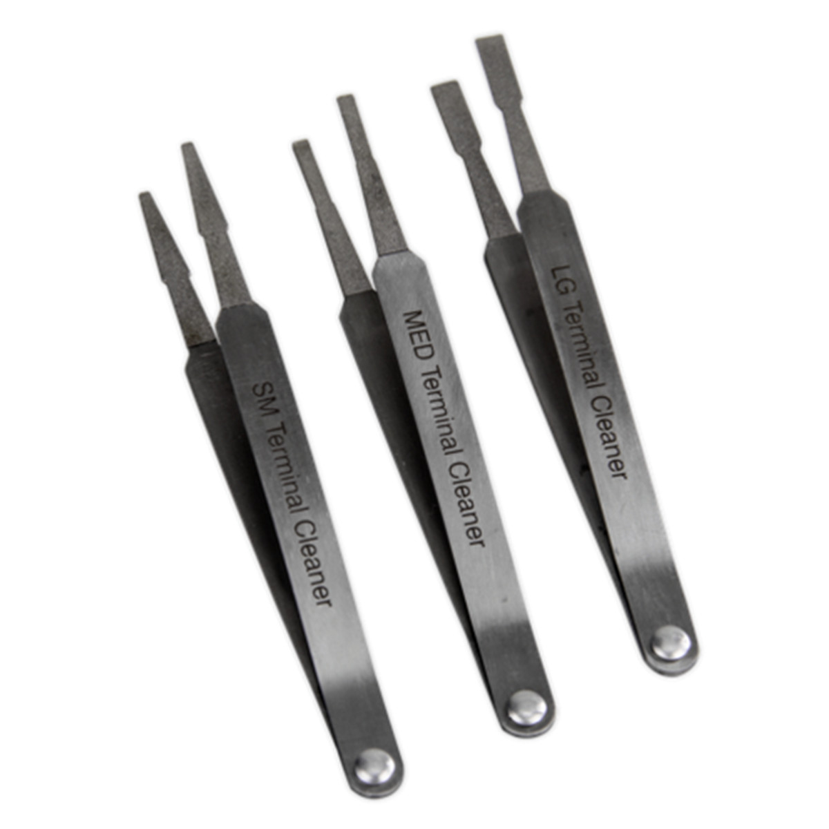 3Pcs Car Terminal Cleaner Tool Kit Fit for Spade Pin Electric Connector Tweezer