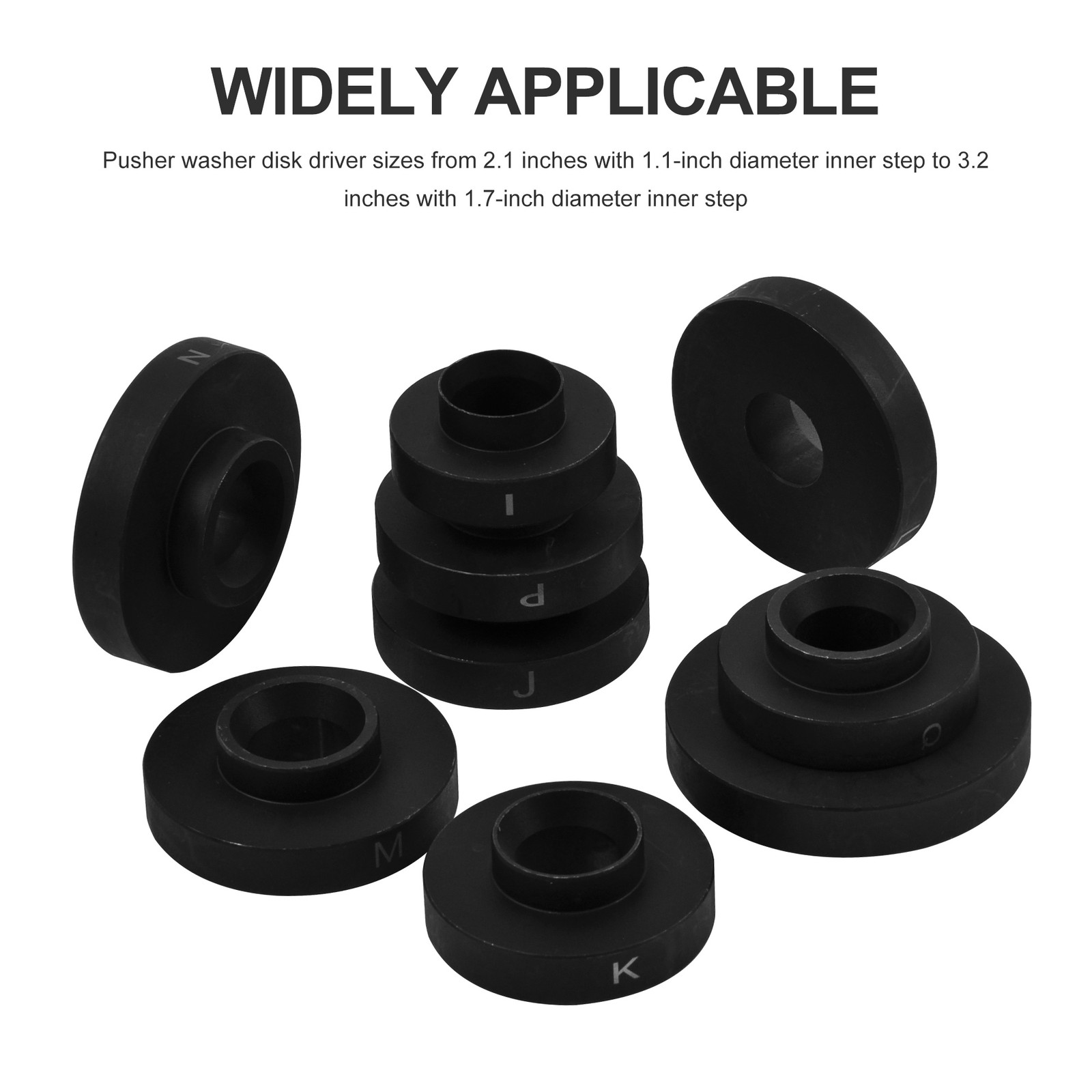 Master Wheel Hub & Bearing Removal and Installation Tool Set C to U Sizes 19pcs