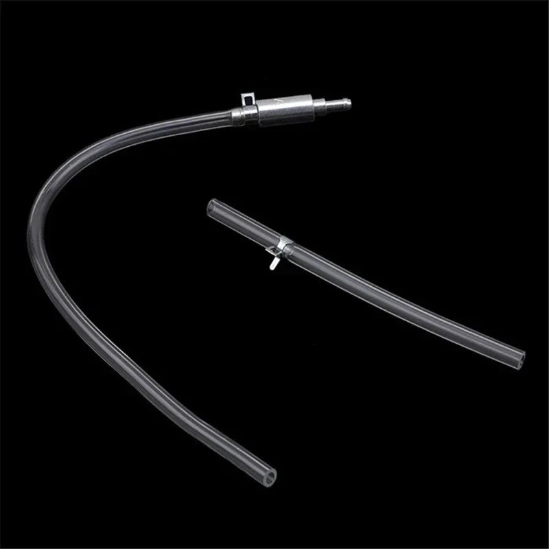 1 PCS Brake Bleeder Hose, One Way Check Valve Tube Bleeding Tool Kit Silver