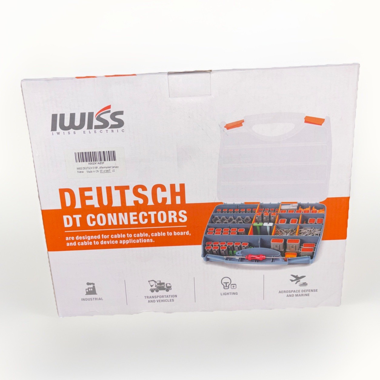 IWISS Deutsch DT Series Connector Assortment, Size 2,3,4,6,8,12 PIN IP67 Rated