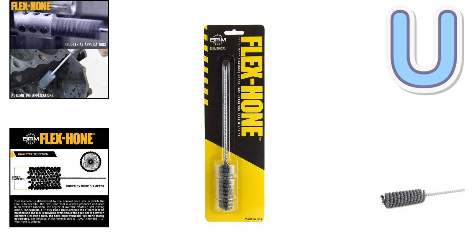 Brush Research 0.551″ 240 Grit Silicon Carbide Flex-Hone for Cylinder Finishing