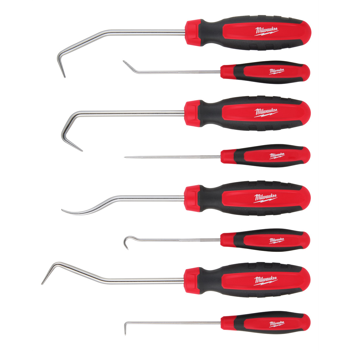 Milwaukee 48-22-9218 All Metal Core Pry Bar Set Reinforced Tips with Tray