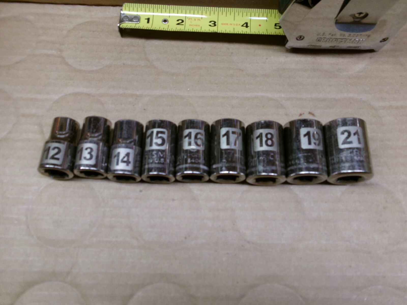Craftsman USA 9 Piece 1/2″ Drive Metric 12-Point Easy Read Socket Set / Lot
