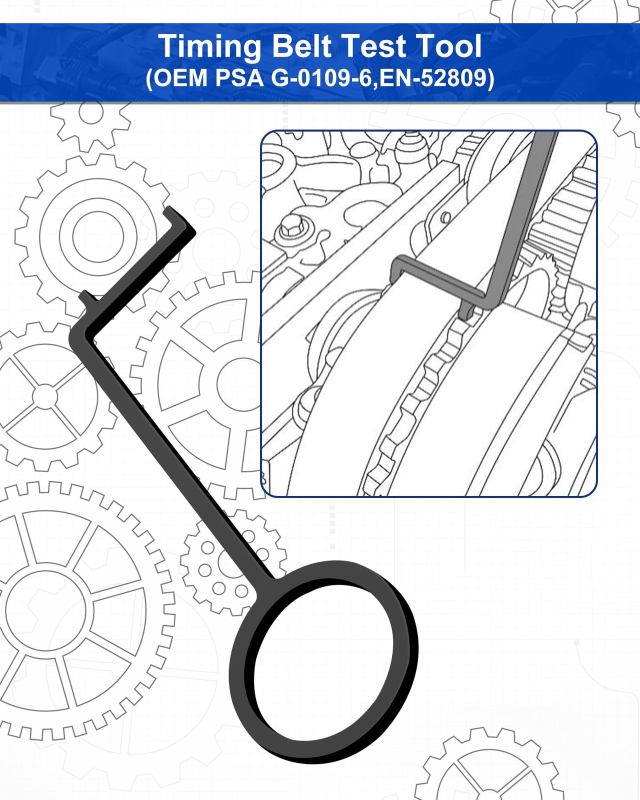 Timing Belt Tool Kit 4 Pieces for 1.2 GDI PureTech Engines – Compatible