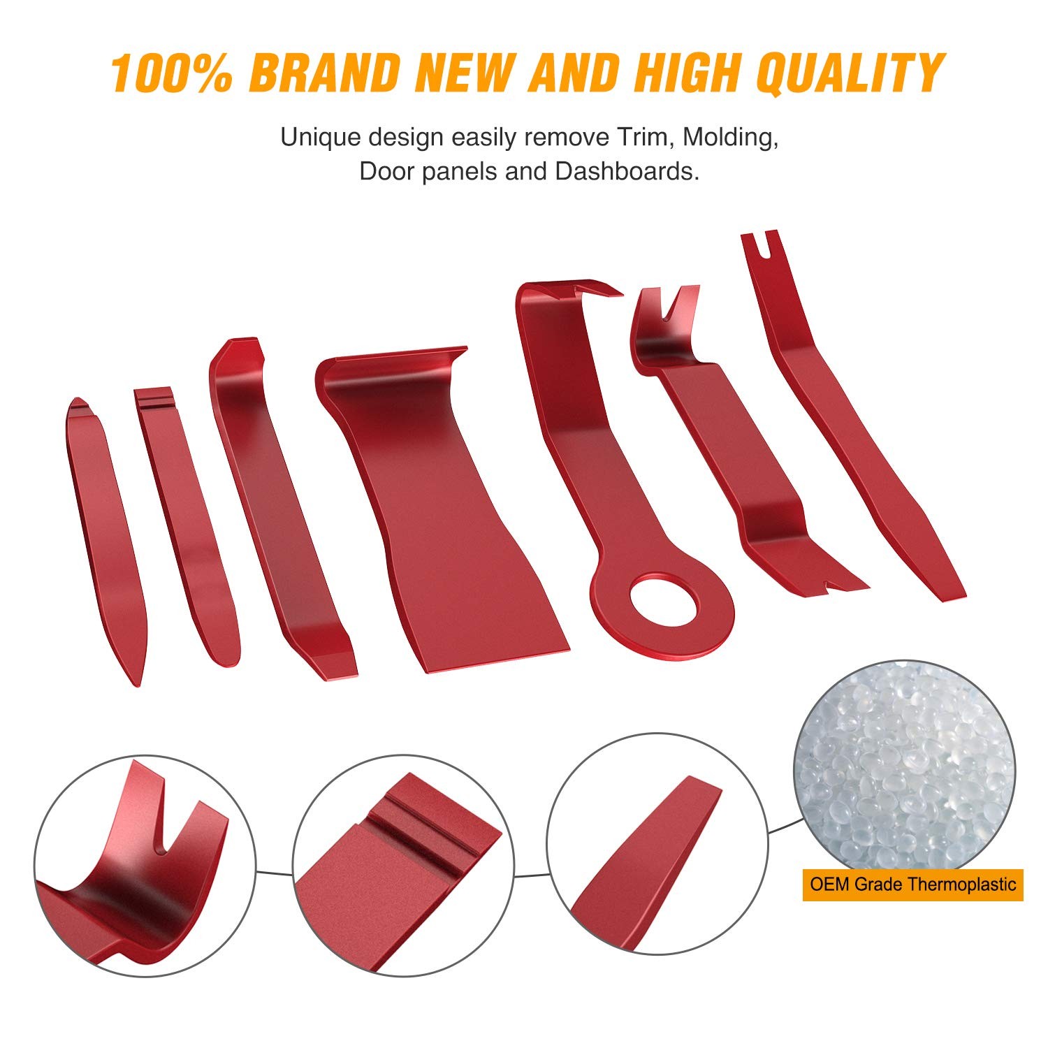 8PCS Auto Trim Scratch Removal Tool Car Audio Dash Panel Window Molding Faste…