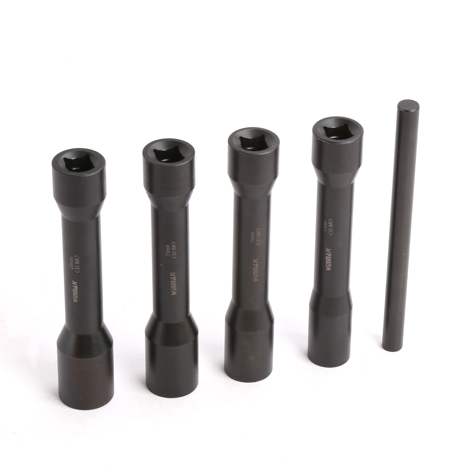 5PCS 1/2″ Dr Long Reach Twist Socket Set, Damaged/Rounded Lug Nut Remove 17-22mm