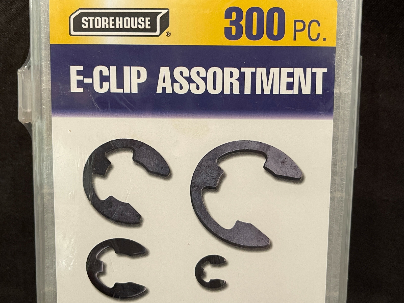 E Clip Assortment SAE Size Retainer Spring Steel Retaining Snap Black Oxide Kit
